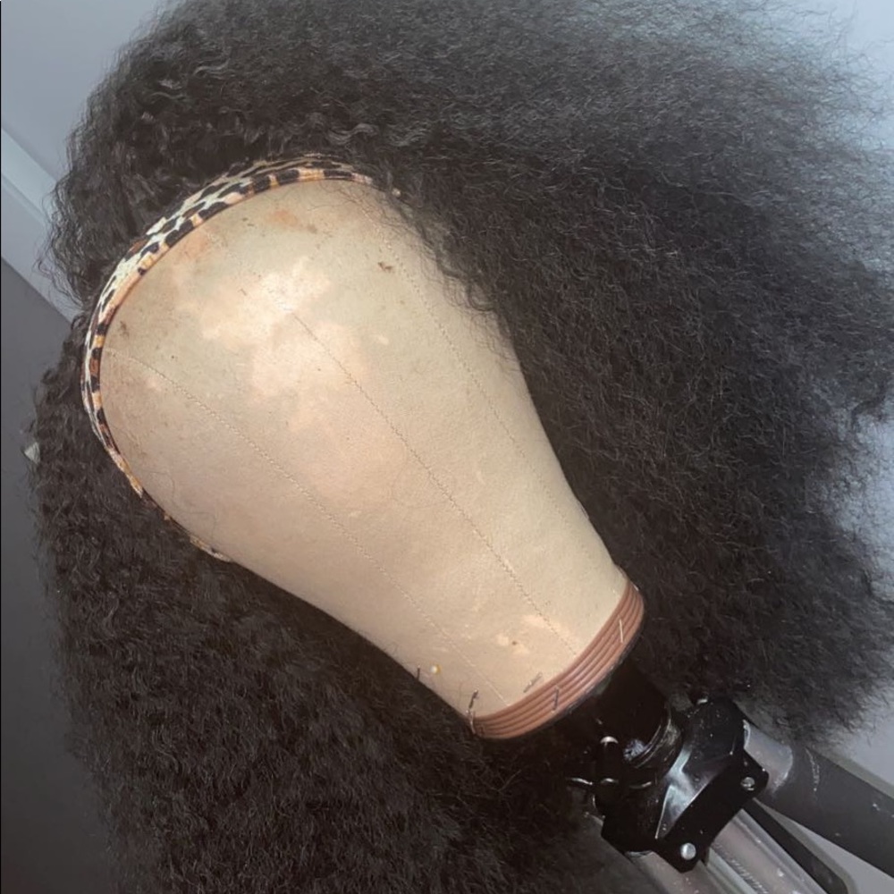 (Sold) Synthetic afro kinky straight headband wig